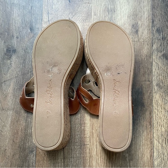 Sam Edelman Brown Wedge sandals 7.5 womens. In Great Condition. - Picture 6 of 8